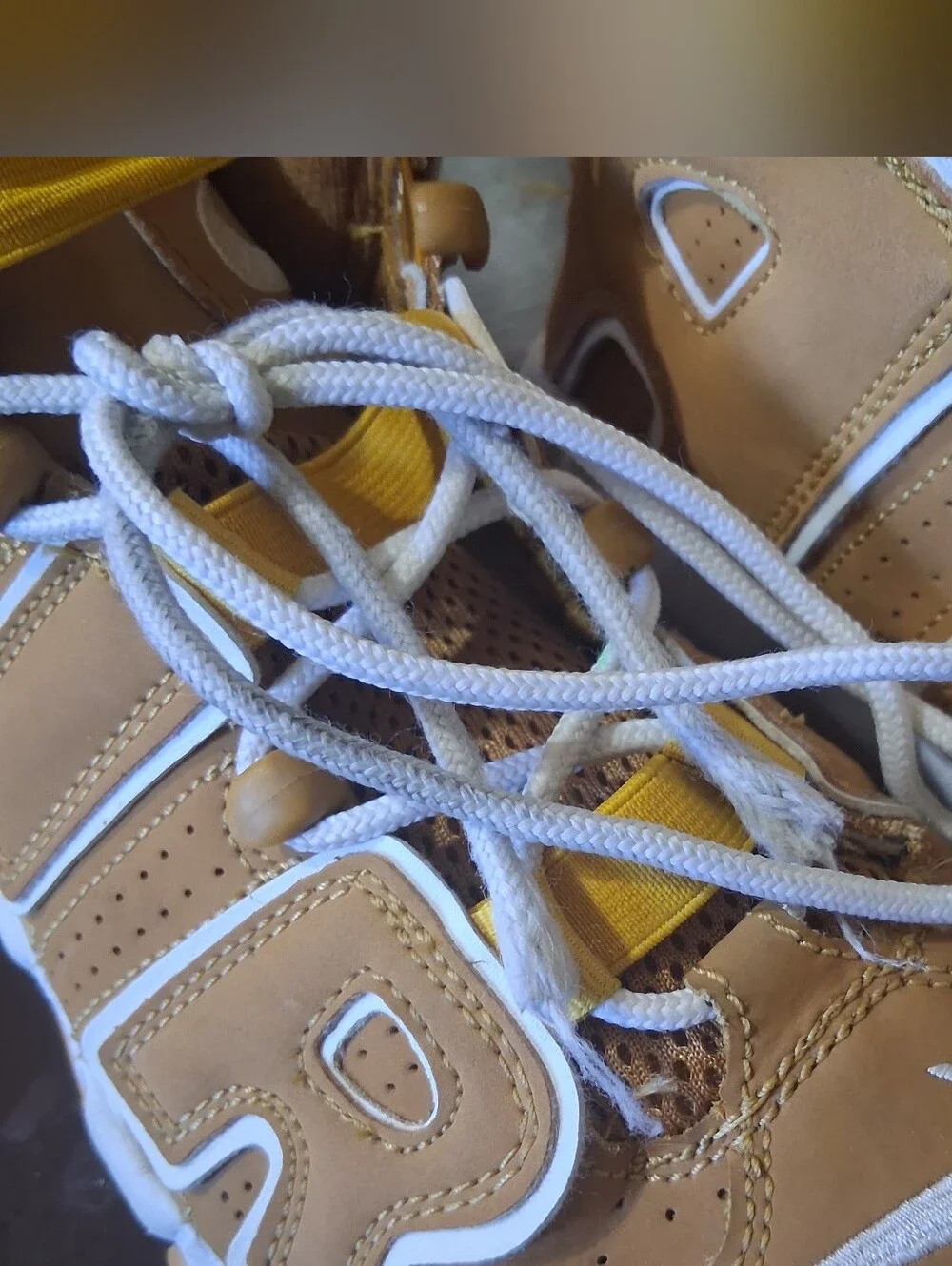 Nike Kids Tan and Yellow AIR Sneakers